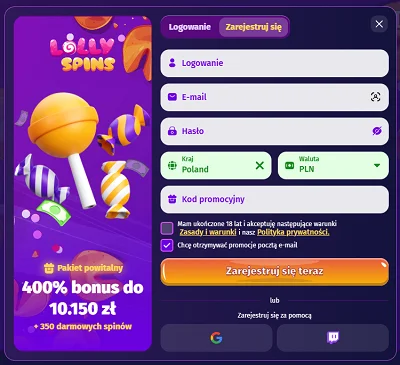 lolly-spins-casino-rejestracja